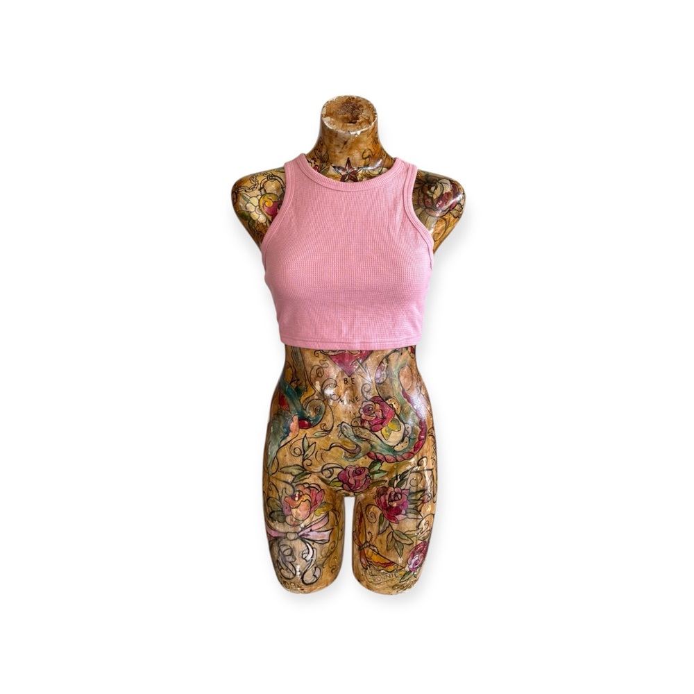 Zesica tank crop top pink new sleeveless